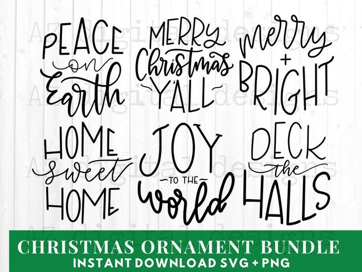 Christmas ornament svg bundle hand lettered round christmas Etsy Christmas ornament svg bundle hand lettered round christmas Etsy