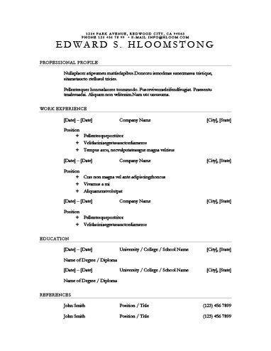 Best 25+ Chronological resume template ideas on Pinterest Resume - resume simple format Best 25+ Chronological resume template ideas on Pinterest Resume - resume simple format