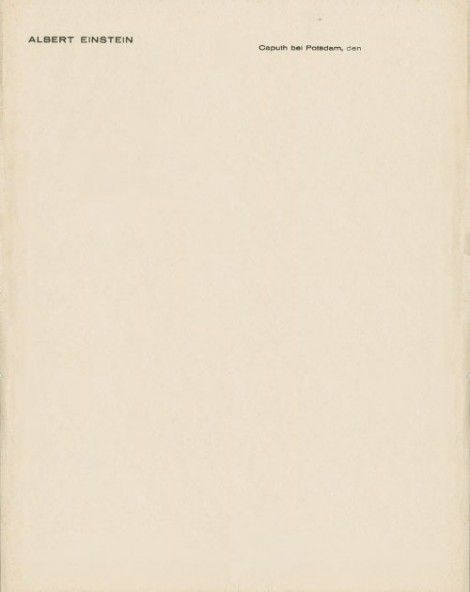 personal letterhead from the desk of