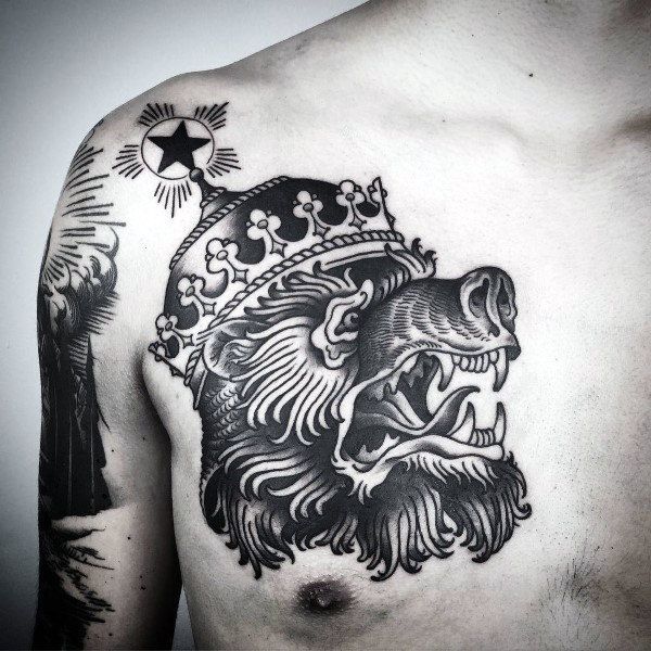 Lion King Wearing A Crown Best Tattoo Design Ideas King Tattoos Lion King Tattoo Lion Leg Tattoo