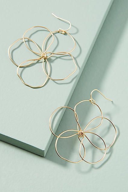 Great Anthropologie Pansy Drop Earrings
