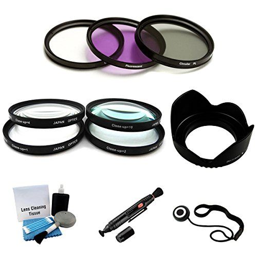 D7200 D7100 D5300 D5200 D5100 D810 D610 D3300 D3200 D3100 D7000 D800 D600 D4x D3x DSLR Cameras Includes: High Definition Wide Angle Lens with Macro Closeup feature D750 Essential 52mm Accessory Kit for Nikon D500 + High Definition 2X Telephoto Lens +
