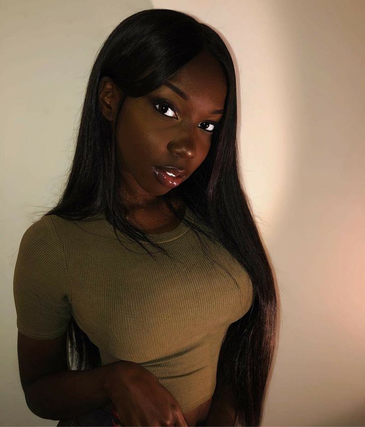 Emo ebony messy skinny