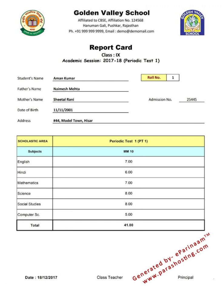 Report Card Template Deped Ideas