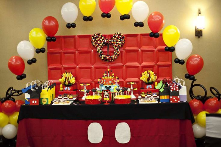 Mickey Mouse Birthday Table Decorations Mickey Mouse Birthday Table Decorations