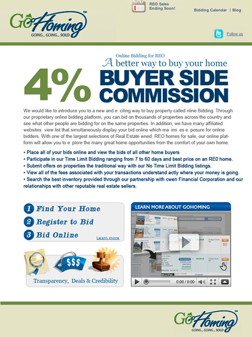 email flyers to real estate agents