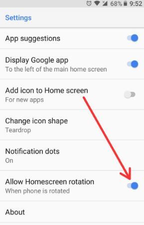 rotate screen samsung s9