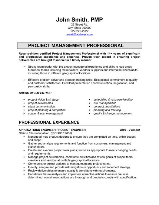 Click Here to Download this Project Engineer Resume Template! http://www.resumetemplates101.com/Executive-resume-templates/Template-190/