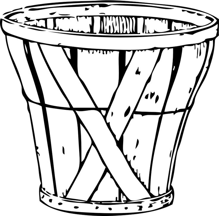 Download 5/8 bushel basket - Openclipart in 2020 | Apple coloring ...