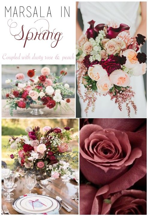 Best 25 Spring Wedding Colors Ideas On Pinterest When We Heard That Pantone S Color Of The Year For 2017 Was Marsala Were