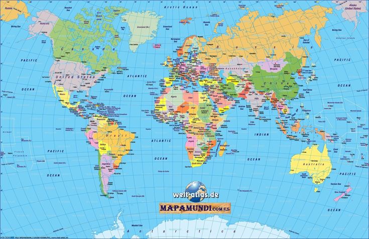 Mapamundi, 100 Mapas Del Mundo Para Imprimir Y Descargar Gratis | World