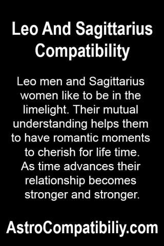 Sagittarius woman leo man sexually
