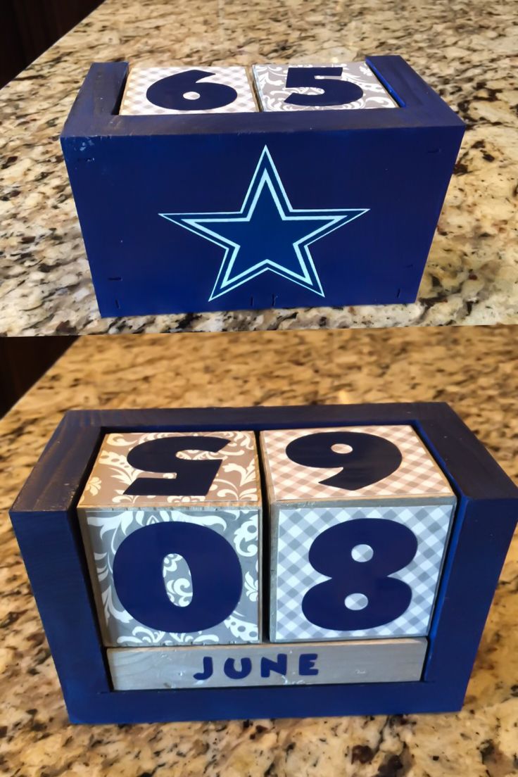 Dallas Cowboys Desk Calendar Blocks