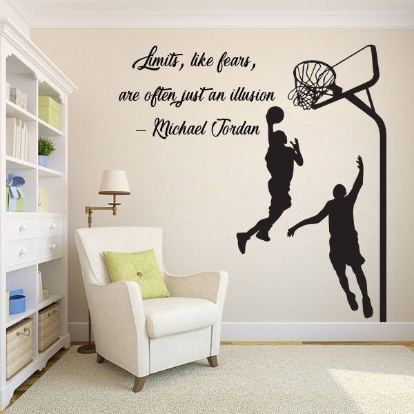 Wall Stickers Vinyl Decal Basketball Sports Ball for Fans Boy Room ig1502 Wall Stickers Vinyl Decal Basketball Sports Ball for Fans Boy Room ig1502