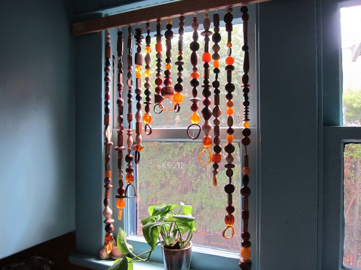 How To Make A Bead Curtain Ehow Beaded Curtains Diy Beaded Curtains Diy, Bead Curtains For Doors Ikea