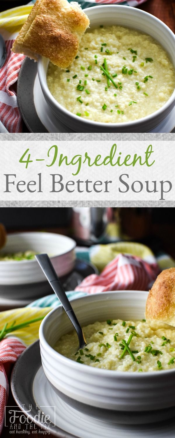 This easy, quick, 21 Day Fix approved 4-Ingredient Feel Better Soup is the most ...