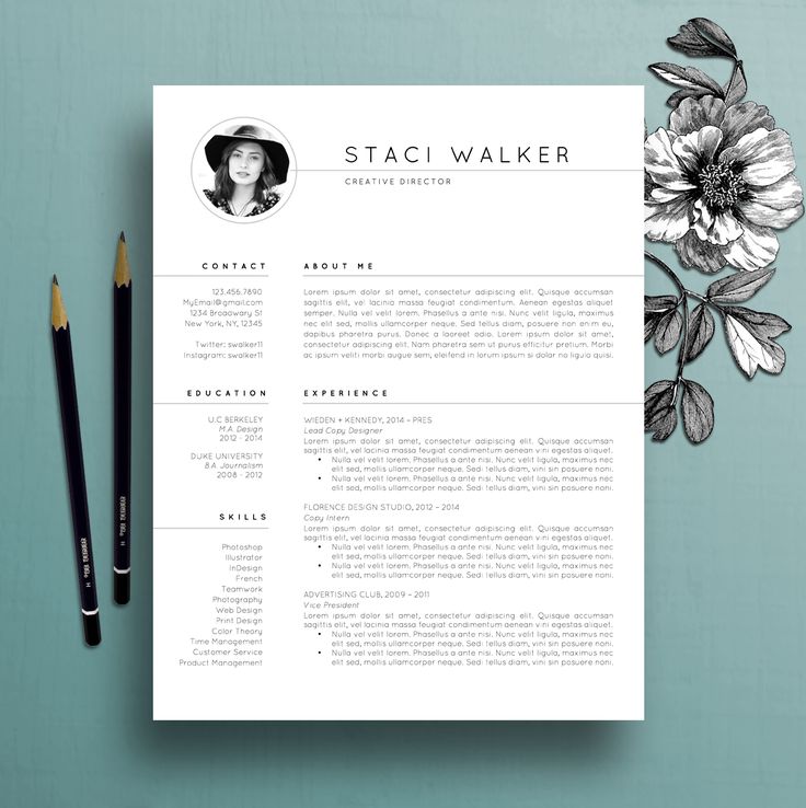 Modern Resume Template 3pk, CV Template + References Letter, Creative Resume Template, Professional Resume, Instant Digital Download, Staci