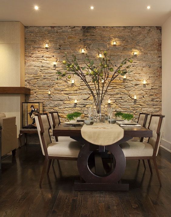28 ideas para revestir las paredes de tu comedor | INTERIORES Y ... 28 ideas para revestir las paredes de tu comedor | INTERIORES Y ...