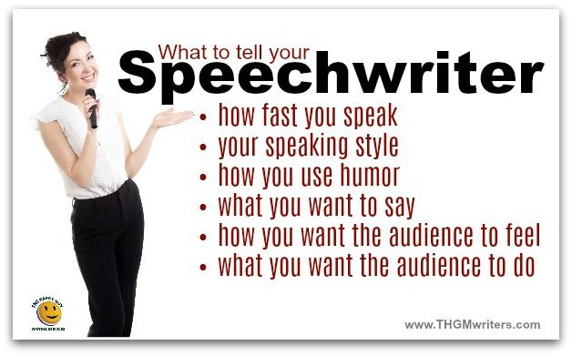 Professional speech writing services