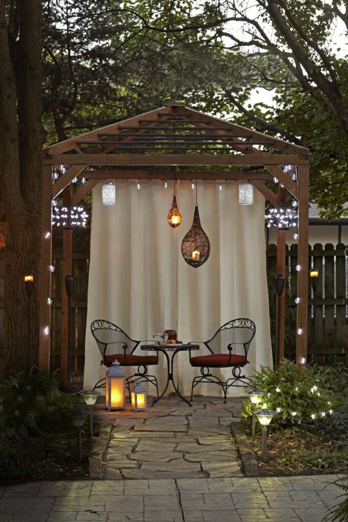 Quick Patio Pick Me Ups Growing Green With Bhgre Better Homes And Gardens Real Estate Life In 2021 Small Patio Small Pergola Backyard
