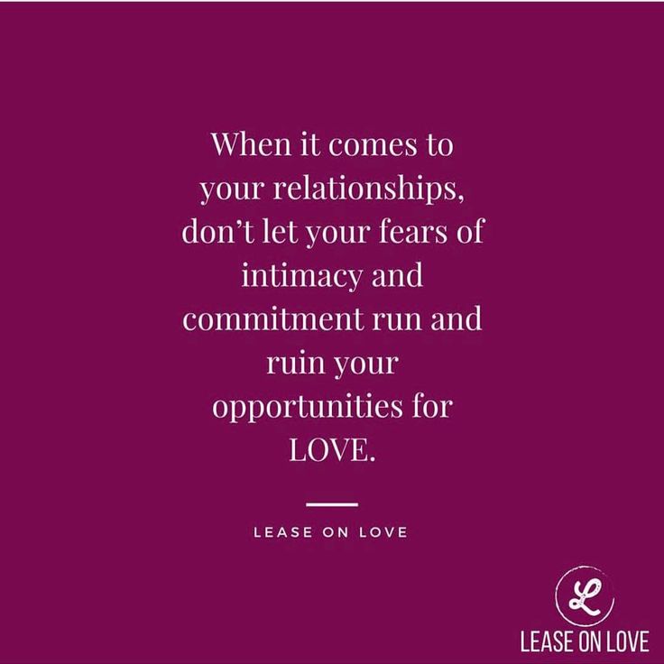 Dating a guy afraid of commitment