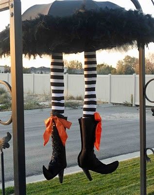 halloween decoration crafts craft ideas halloween door decorating on umrella witch craft by trecia