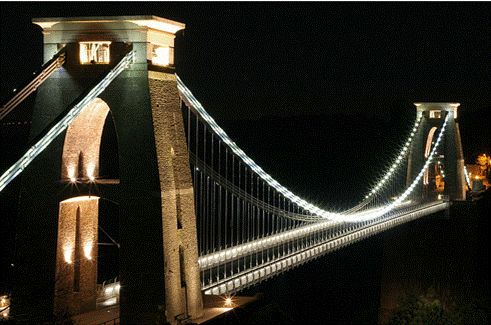 bristol photo clifton suspension bridge by night suspension bridge bristol bridges architecture