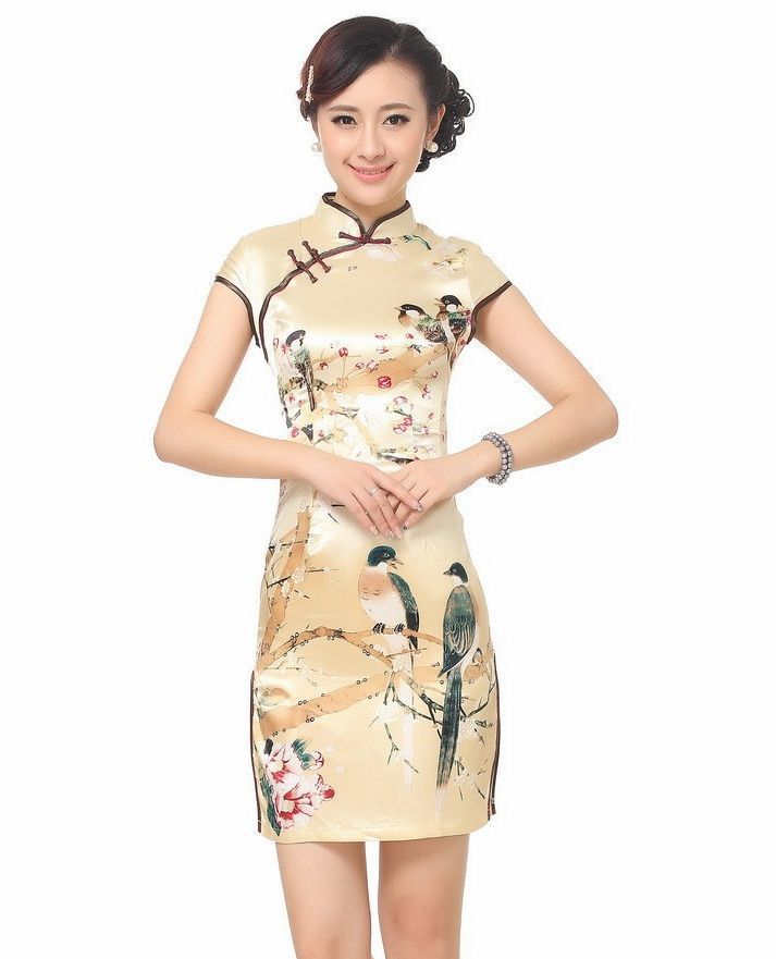 Gold Chinese Dresses