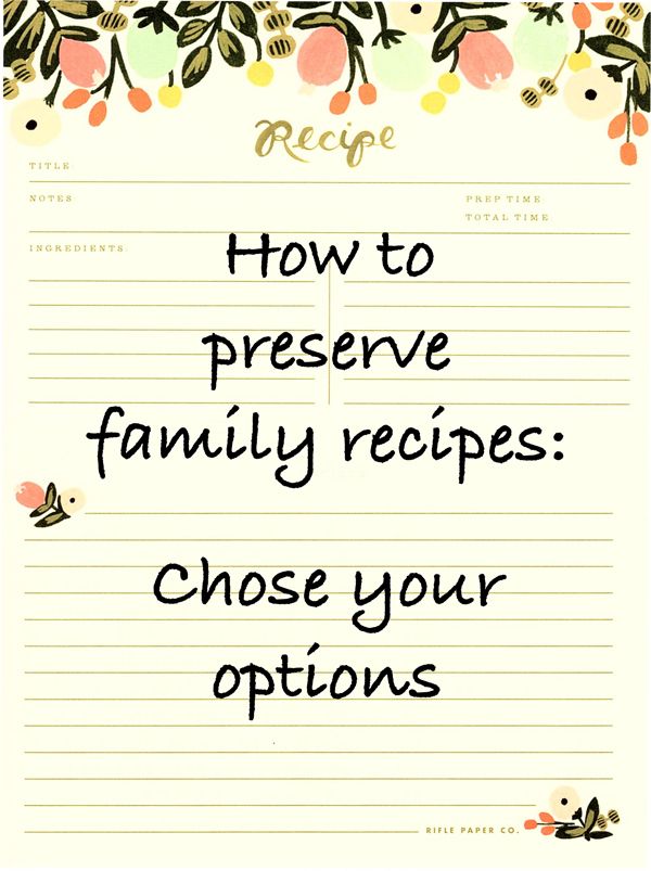 cook book template