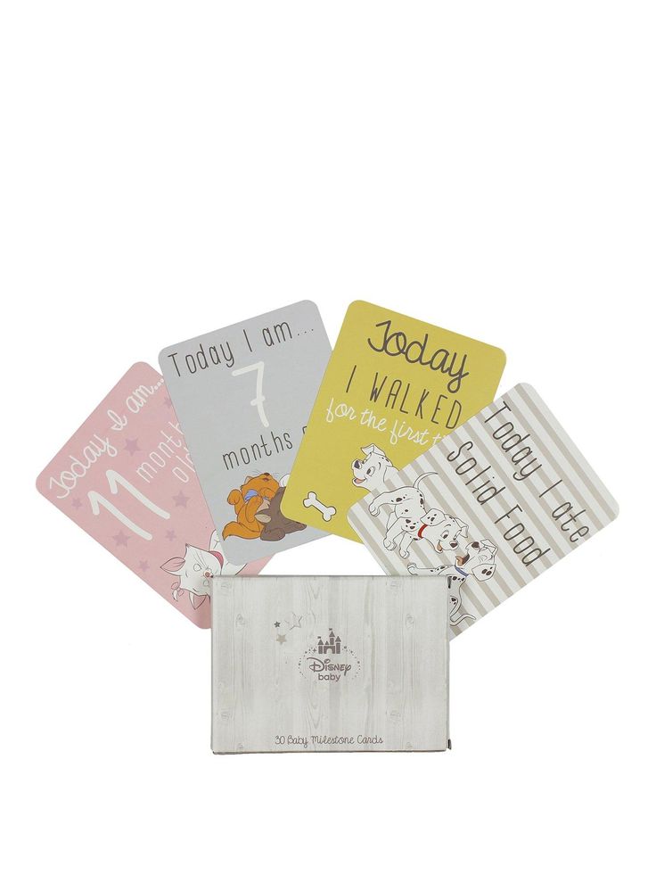 Disney Baby Magical Moments Baby Milestone Cards in One Colour