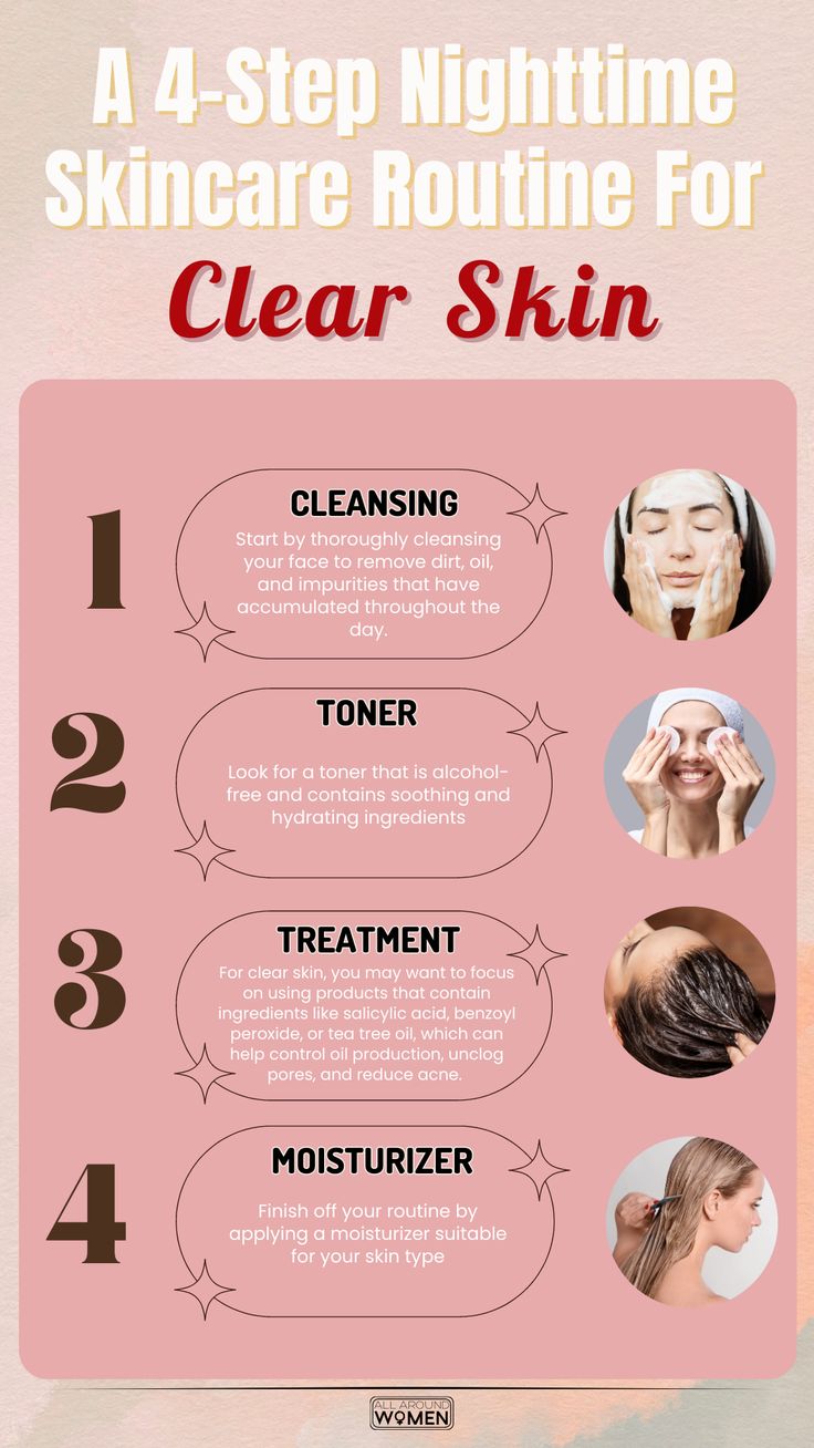 A 4 Step Nighttime Skin Care Routine For Clear Skin Night Time Skin a-4-step-nighttime-skin-care-routine-for-clear-skin-night-time-skin