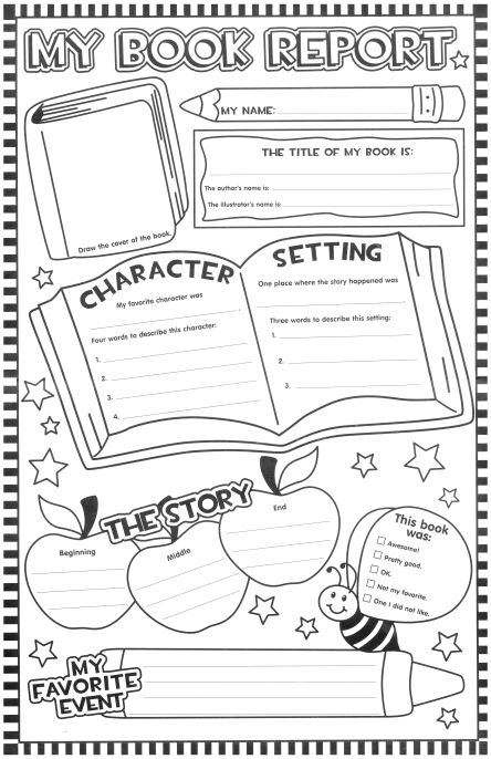 11 x 17 book resport page book reports pinte