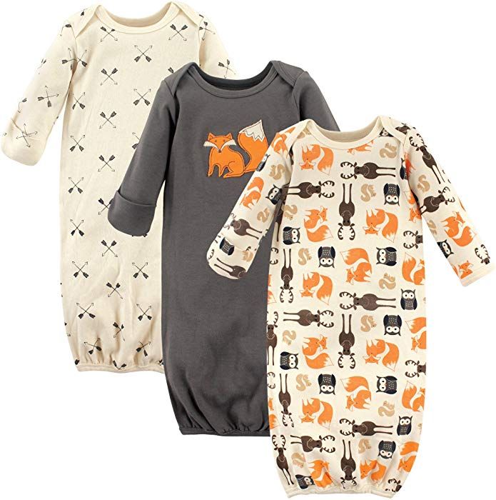 Reindeer Hudson Baby Unisex Cotton Headband and Scratch Mitten Set 0-6 Months