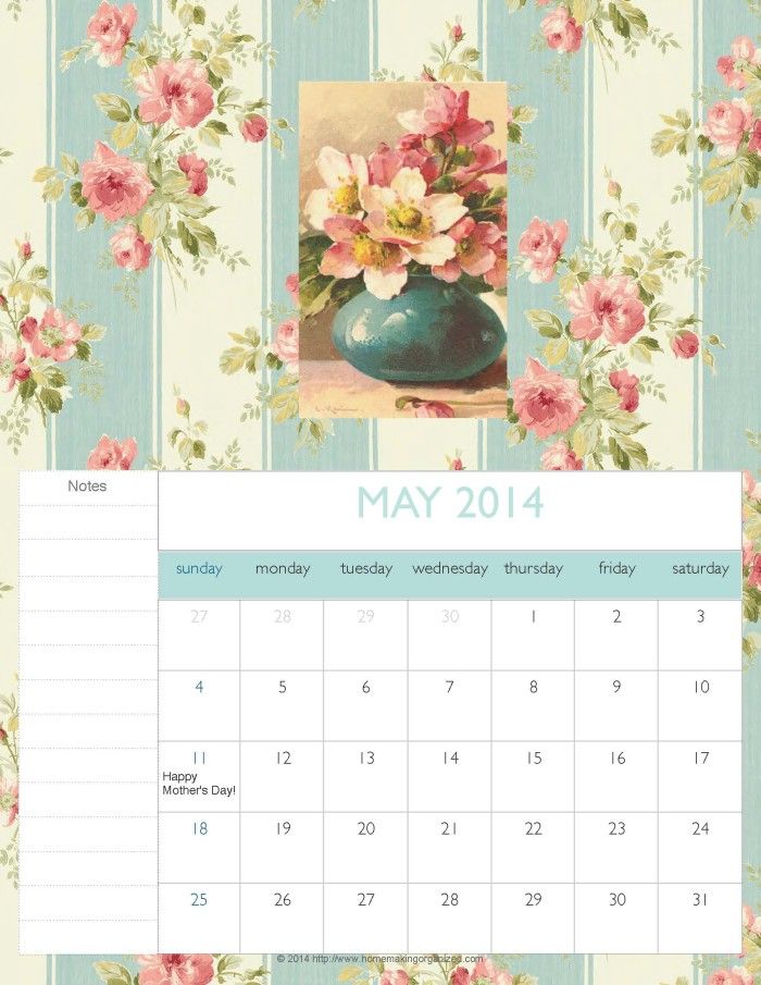free fillable calendar