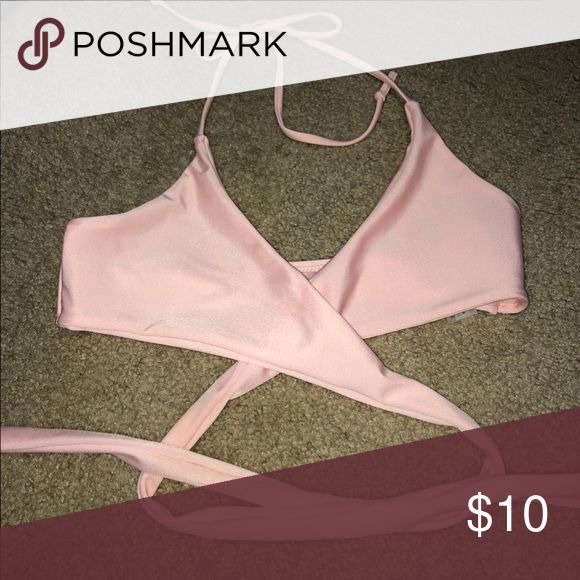 Zaful Bikini Top Super cute light pink bikini top from Zaful, never worn. Make o...