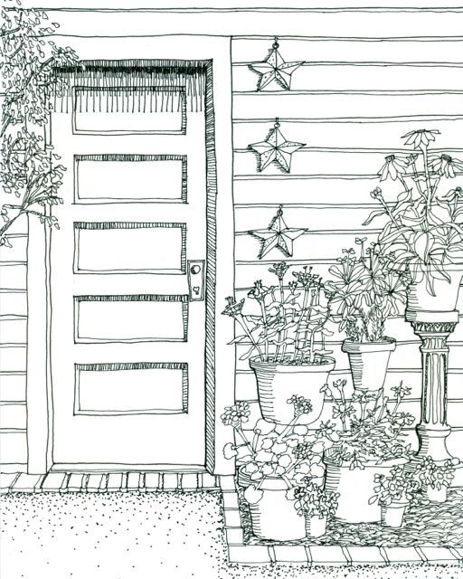 Front Door Drawing 8 best door series images on pinterest | paintings, watercolors Front Door Drawing 8 best door series images on pinterest | paintings, watercolors