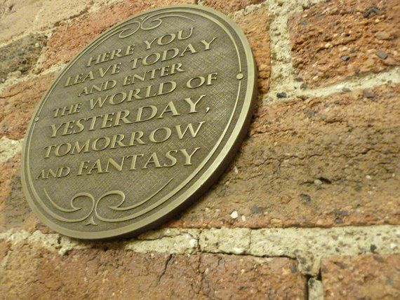 Walt Disney World Magic Kingdom Entranceway Plaque new Florida..