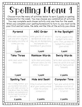 fun menu templates