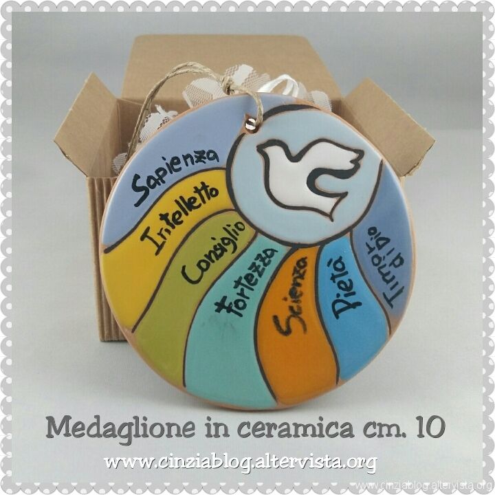 Medaglione cm 10 Bomboniera, Bomboniere, Biglietti auguri cresima fai jpg (720x720)