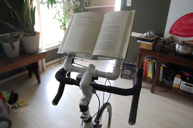 Pin On Bikes - Diy Exercise Bike Book Stand Pin On Bikes - Diy Exercise Bike Book Stand