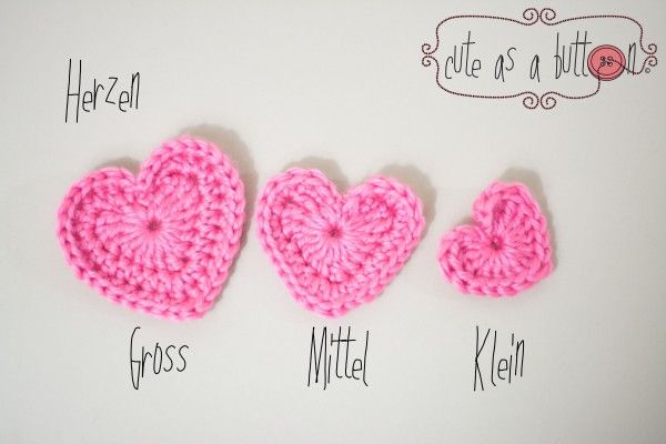 Cute as a button Herz Häkelanleitung – kostenlos Cute as a button Herz Häkelanleitung – kostenlos