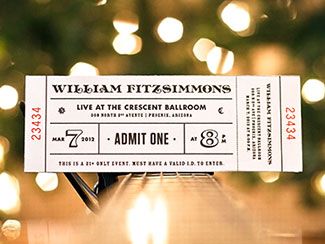 40 eye catchy ticket designs ticket design concert gig ticket template