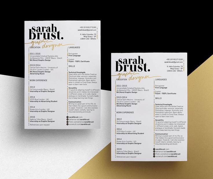 Graphic design resume help