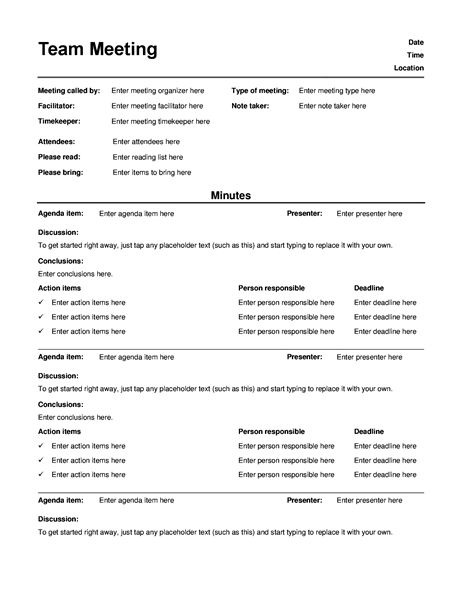 informal meeting minutes meeting notes template meeting informal meeting agenda template