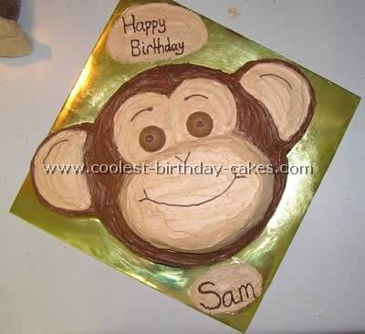 D Monkey Birthday Cake D Monkey Birthday Cake