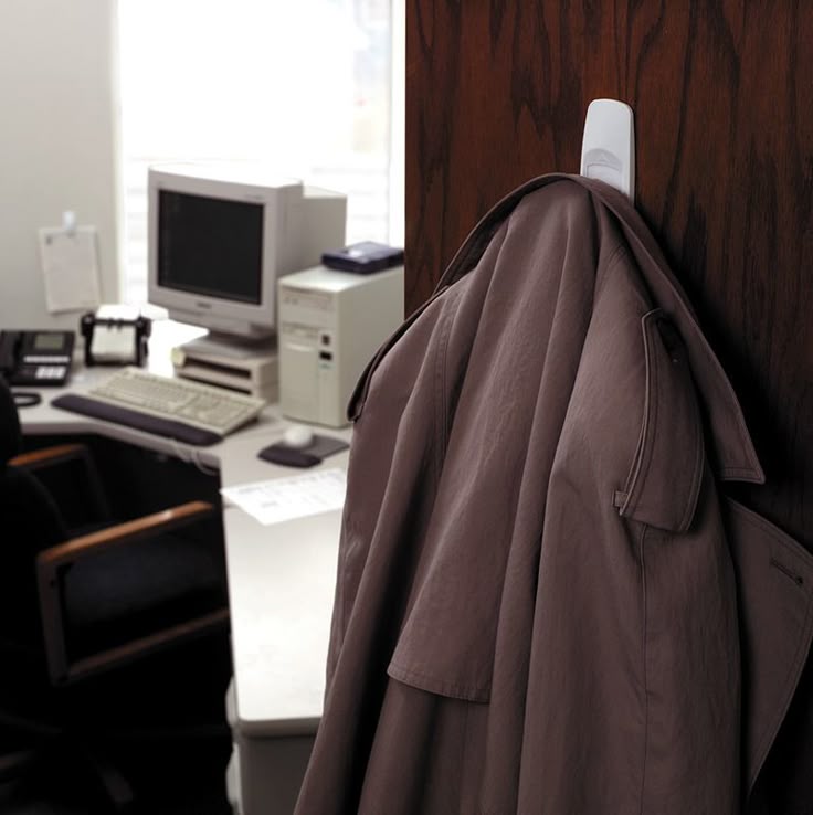 77 Best Office Organization Images On Pinterest Easy Way To Hang A Coat On The Back Of An Office Door With Command