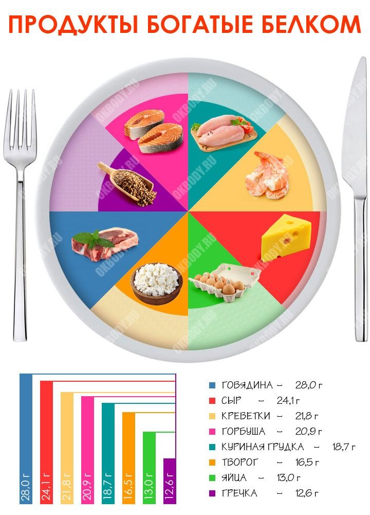Белковые продукты для похудения