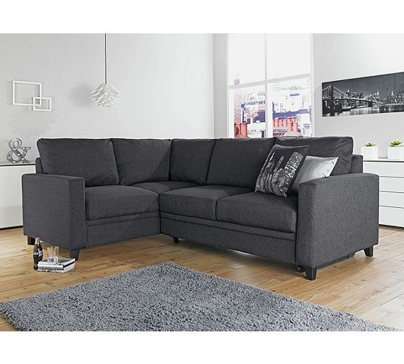 Habitat Seattle Right Corner Fabric Sofa Bed Charcoal Beds Argos Living Room Furniture Layout Fabric Sofa Bed Corner, Argos Habitat Luna Sofa Bed