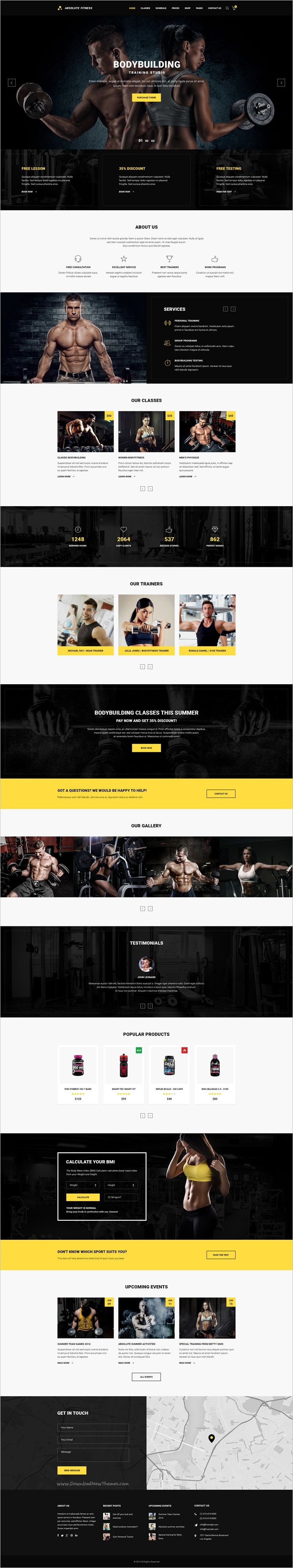 fantastic personal trainer website template gift professional
