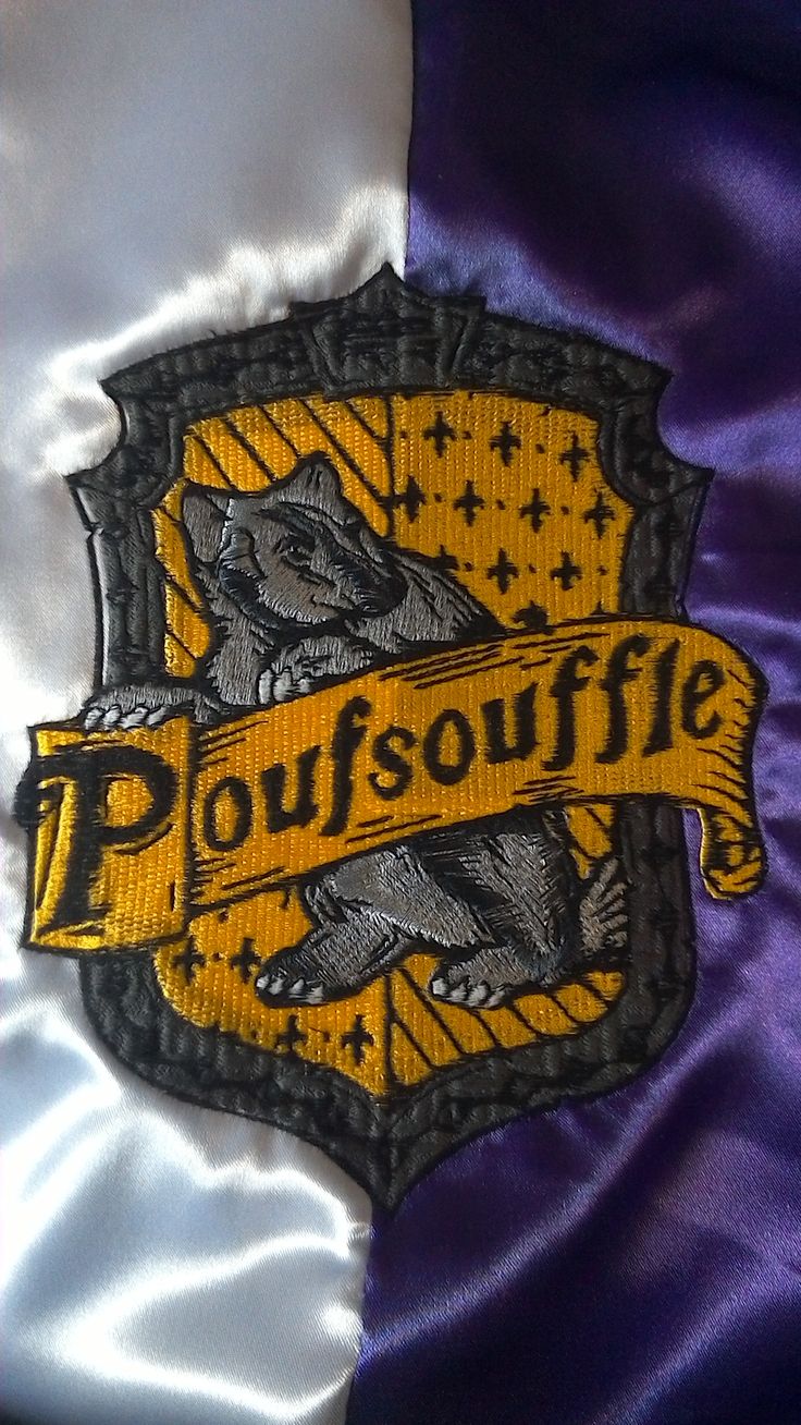 Blason Poufsouffle Broderie 20cm Poufsouffle Broderie